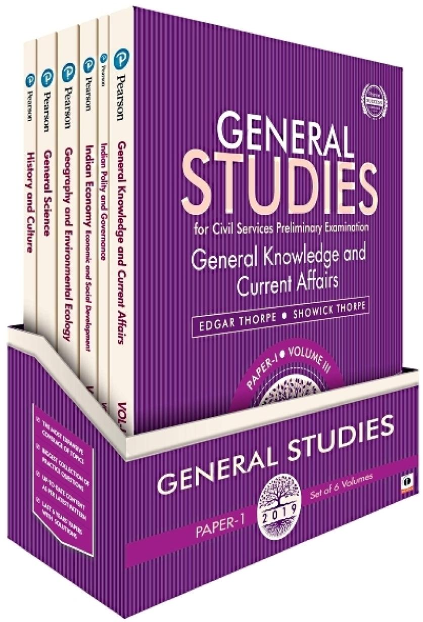 General Studies for Civil Services Preliminary Examination 2019 6 Volume Set