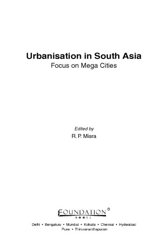 Urbanisation in South Asia