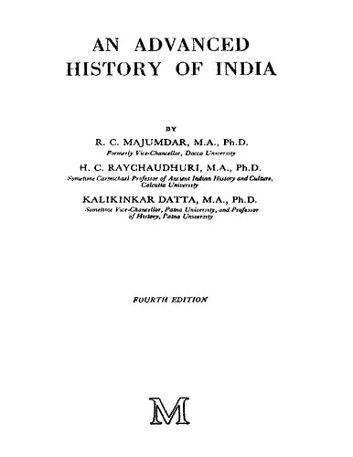 Advanced History of India