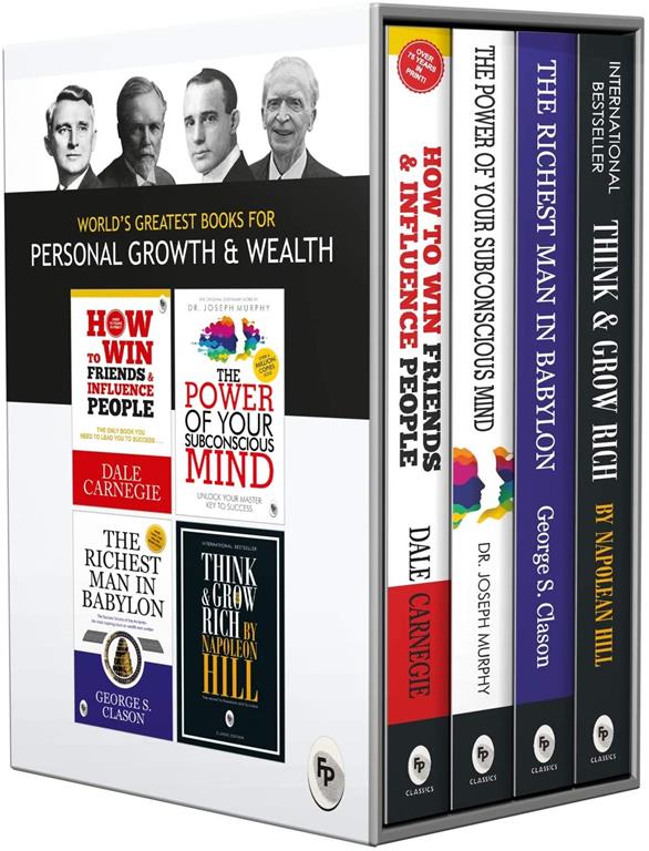 World s Greatest Books For Personal Growth &amp; Wealth (Set of 4 Books): Perfect Motivational Gift Set