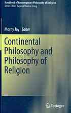 Continental Philosophy and Philosophy of Religion