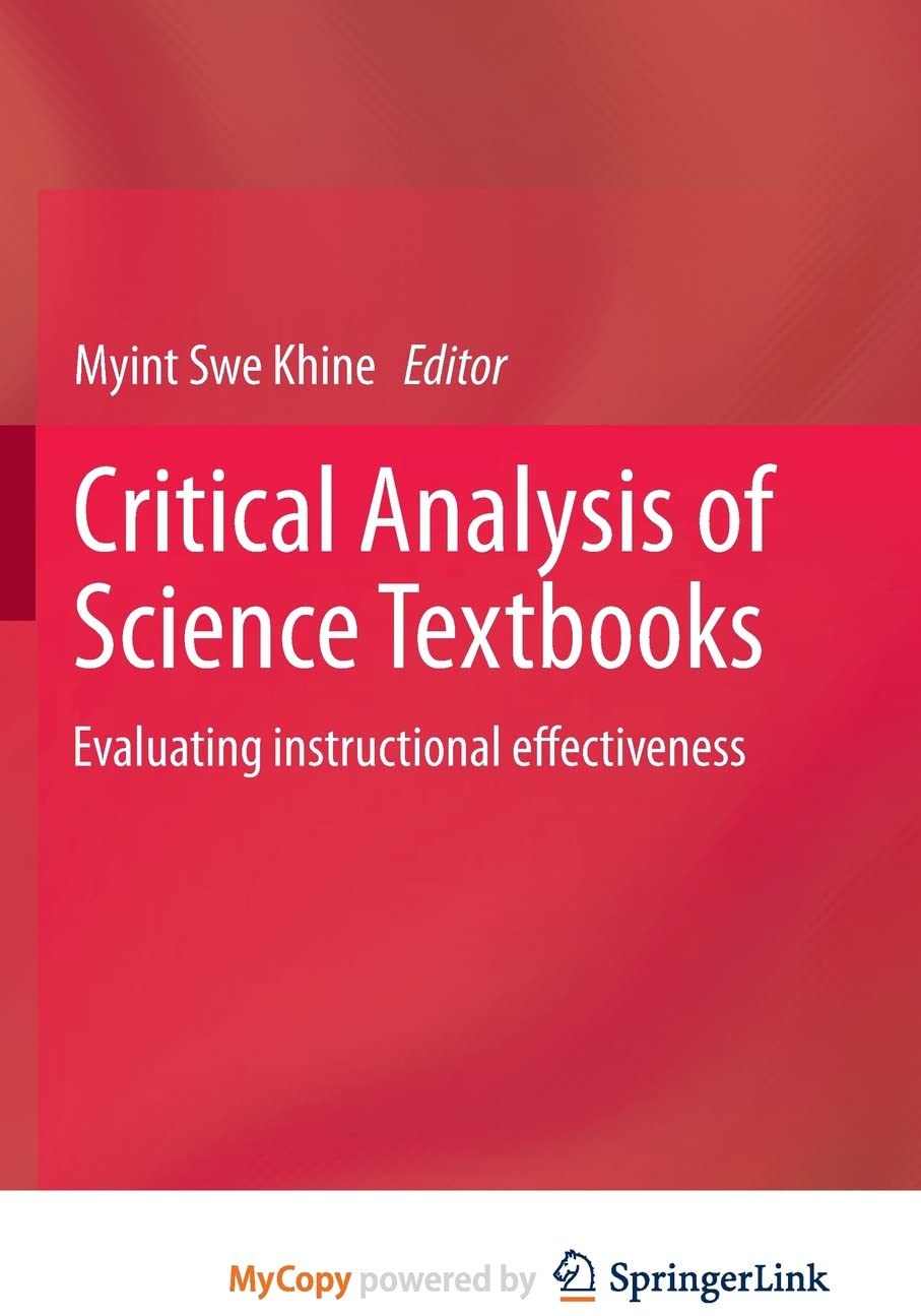 Critical Analysis of Science Textbooks: Evaluating instructional effectiveness