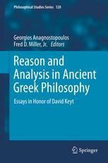 Reason and Analysis in Ancient Greek Philosophy