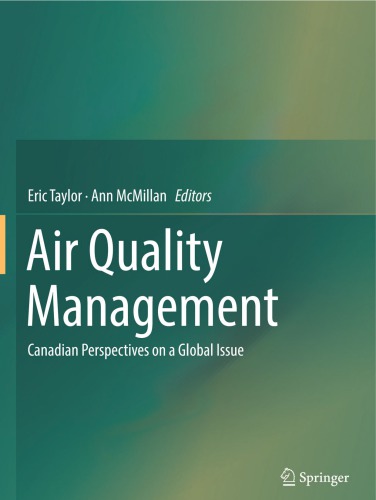 Air Quality Management Canadian Perspectives on a Global Issue