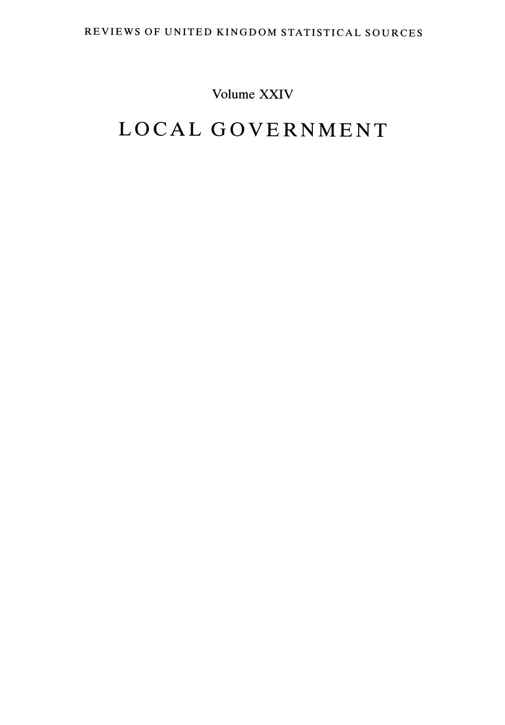 Local Government