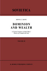 Dominion and Wealth : a Critical Analysis of Karl Marx' Theory of Commercial Law