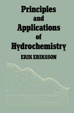 Principles and applications of hydrochemistry