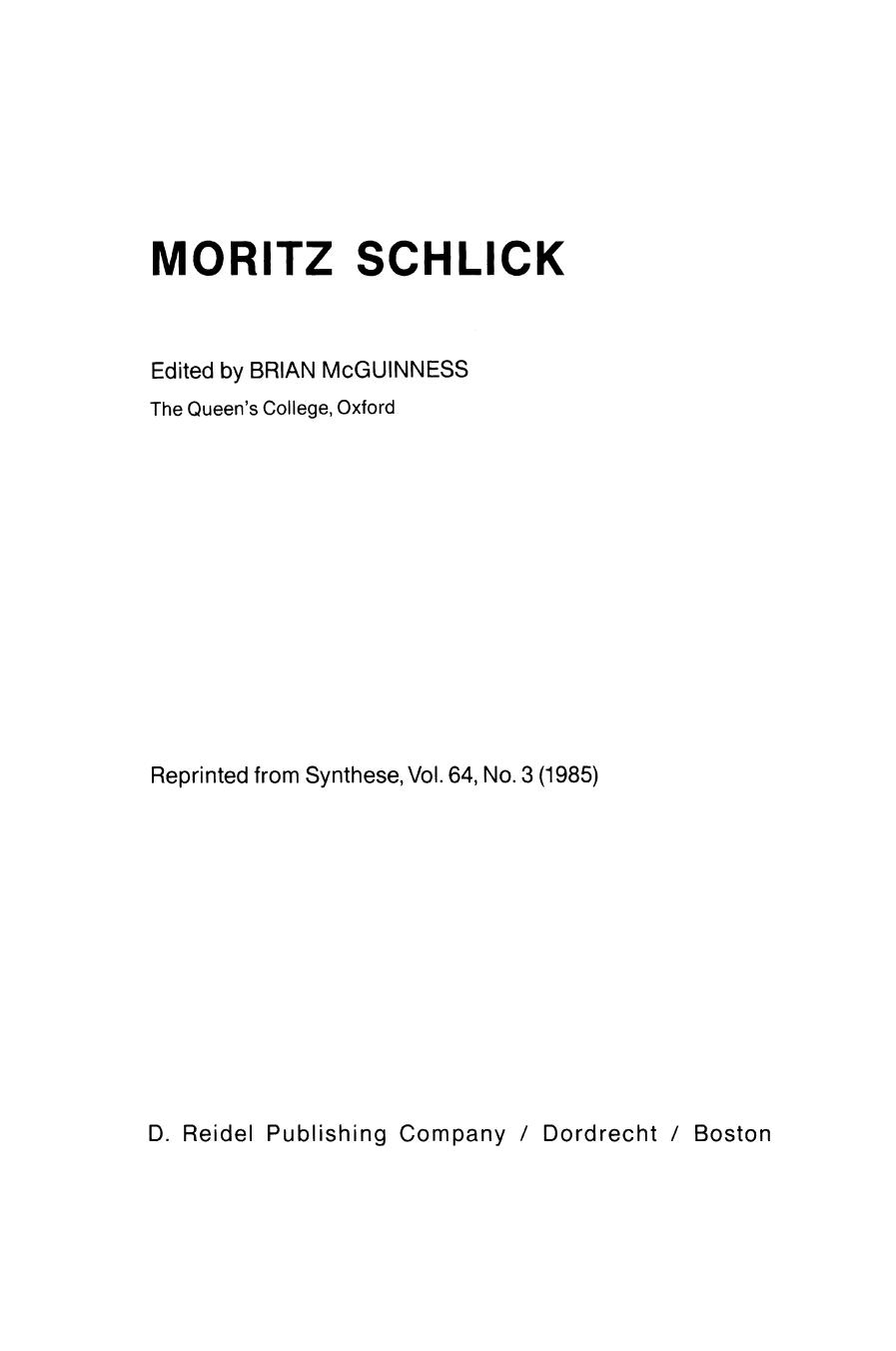 Moritz Schlick