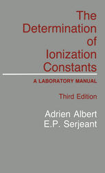 The determination of ionization constants : a laboratory manual