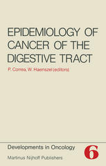 Epidemiology of Cancer of the Digestive Tract