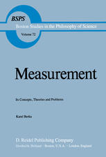 Measurement : Its Concepts, Theories and Problems