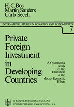 Private foreign investment in developing countries A quantitative study on the evaluation of the macro-economic effects.