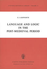 Language and Logic in the Post-Medieval Period