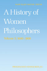 Modern women philosophers, 1600-1900