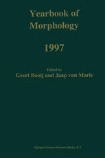 Yearbook of Morphology 1997