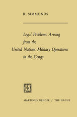 Legal problems arising from the United Nations military operations in the Congo