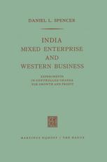 India, mixed enterprise and Western business : experiments in controlled change for growth and profit