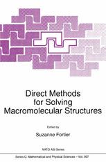 Direct Methods for Solving Macromolecular Structures.