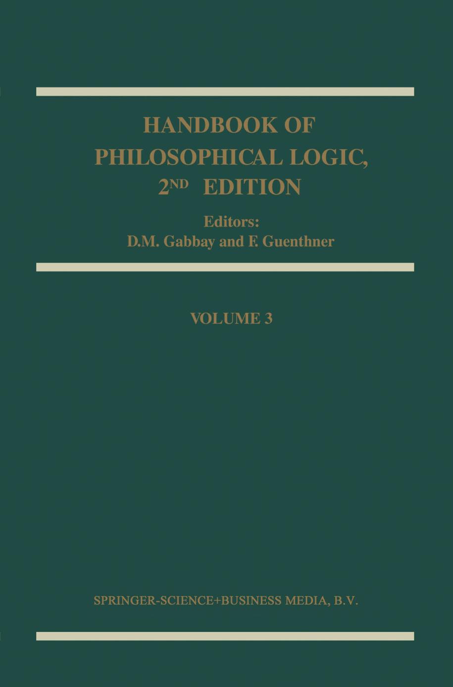 Handbook of Philosophical Logic