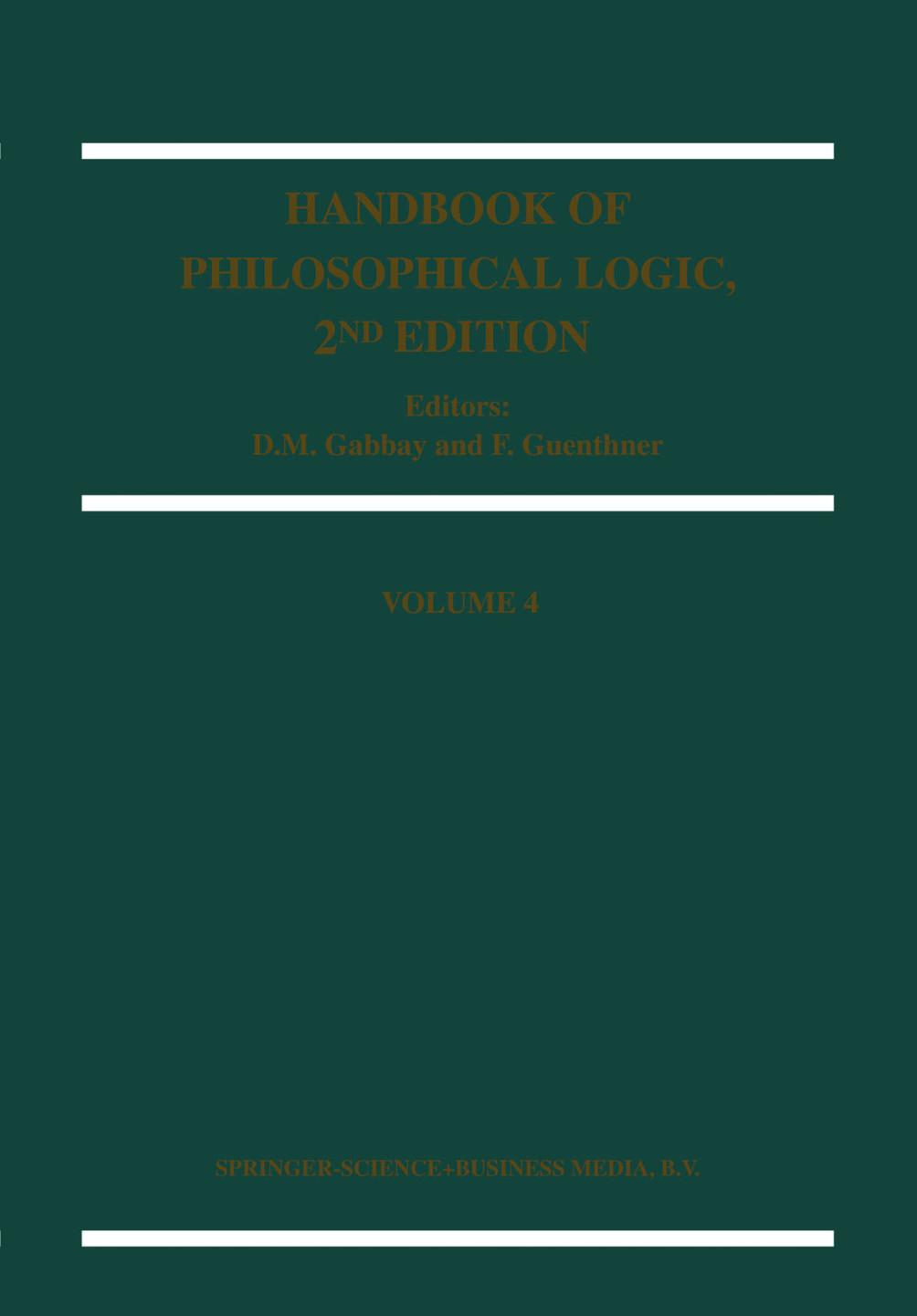 Handbook of Philosophical Logic