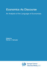 Economics As Discourse : an Analysis of the Language of Economists