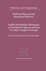 Stable Probability Measures on Euclidean Spaces and on Locally Compact Groups Structural Properties and Limit Theorems