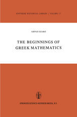 The Beginnings of Greek Mathematics