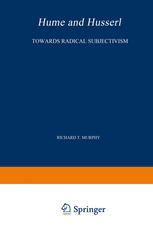 Hume and Husserl : towards radical subjectivism