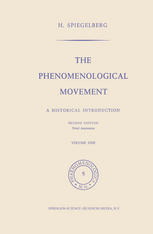 The Phenomenological Movement : a Historical Introduction.