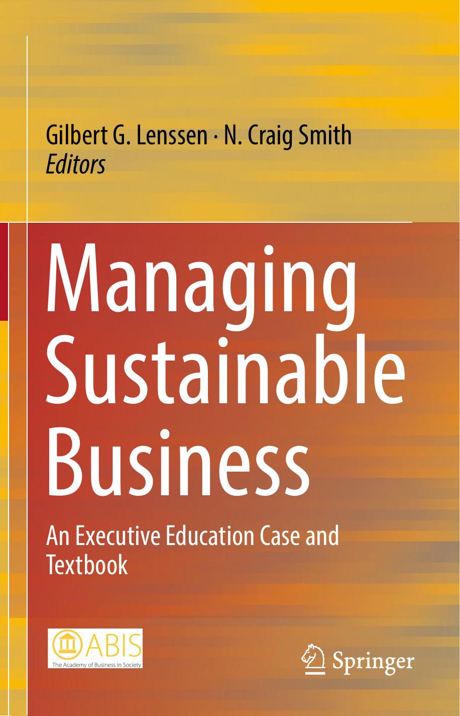 Managing Sustainable Business