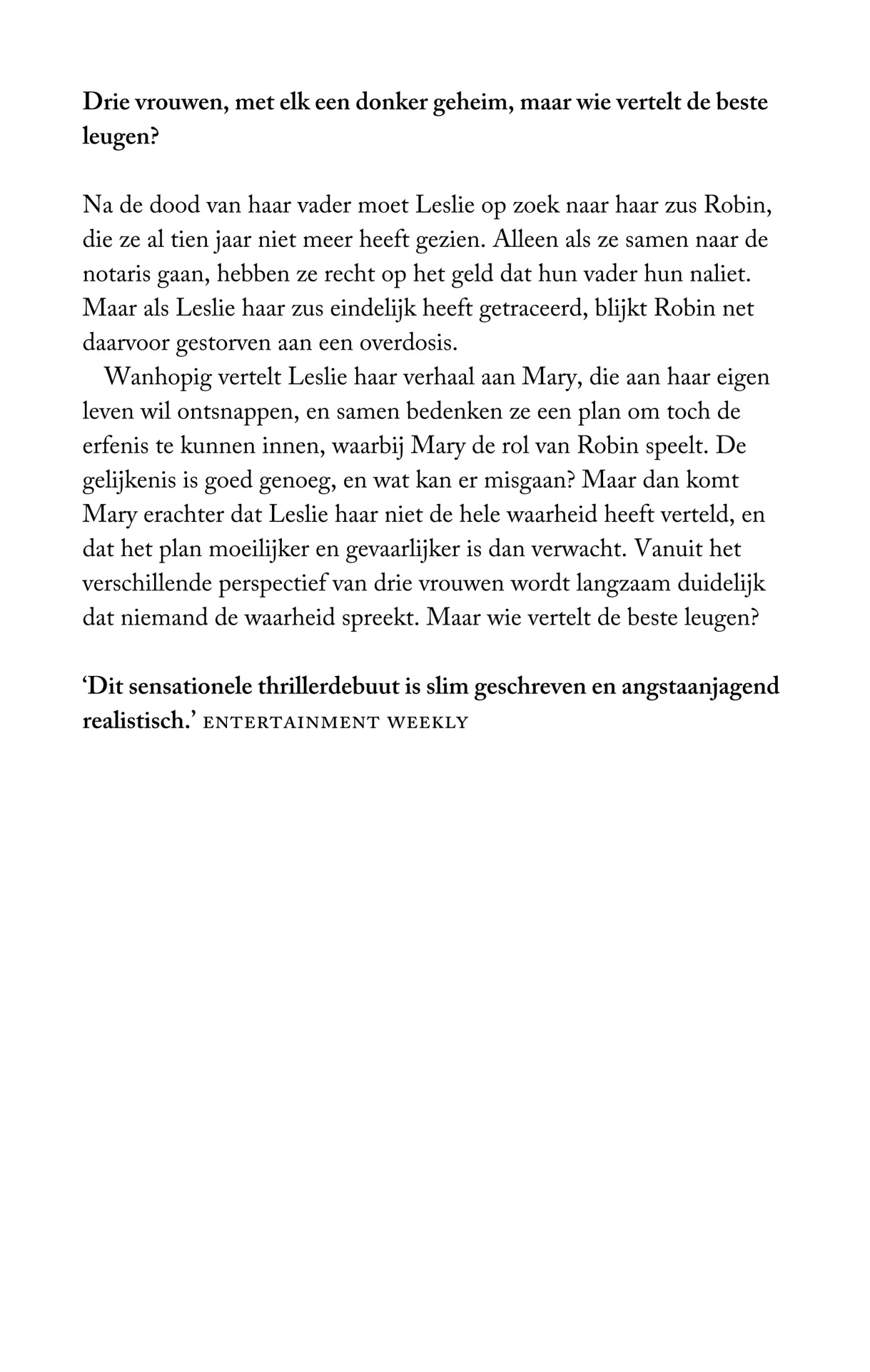 De beste leugen