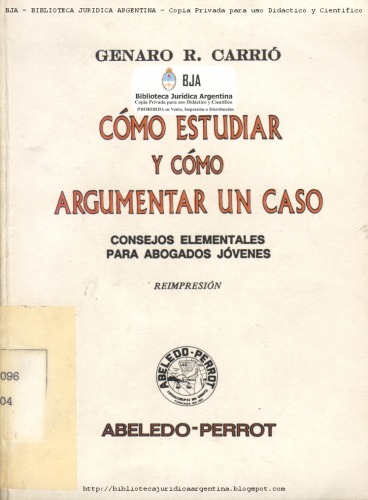 Como Estudiar y Como Argumentar Un Caso