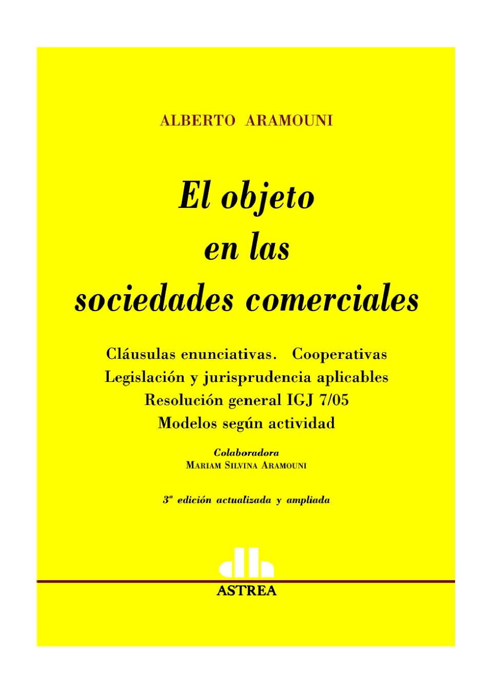 El objeto en las sociedades comerciales