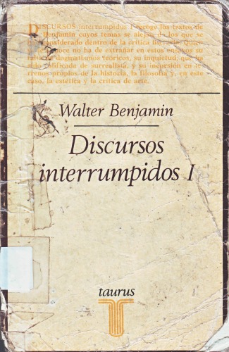 Discursos interrumpidos I : filosofía del arte y de la historia