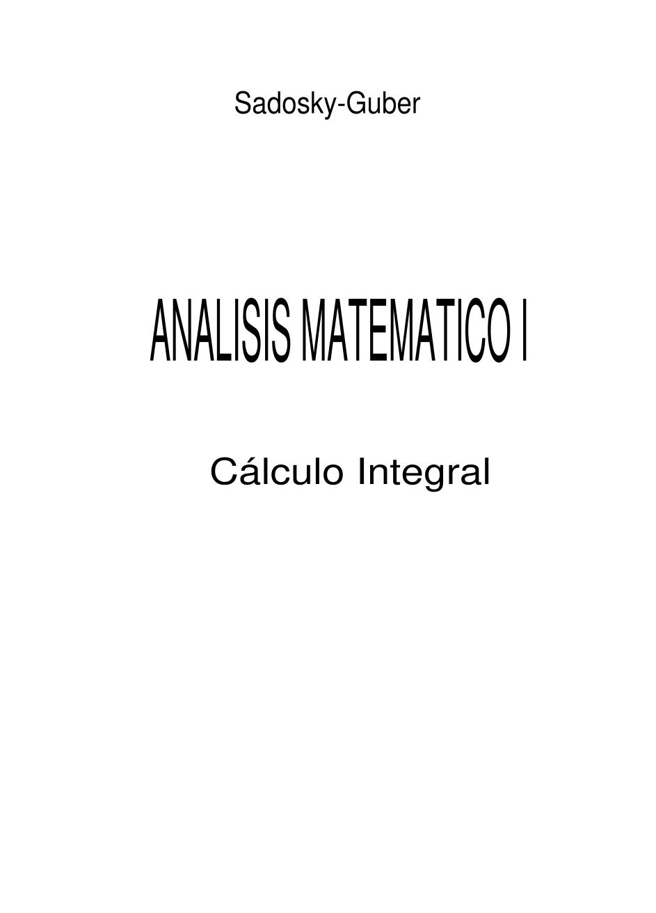 Elementos de calculo diferencial e integral