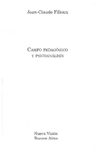 Campo pedagógico y psicoanálisis