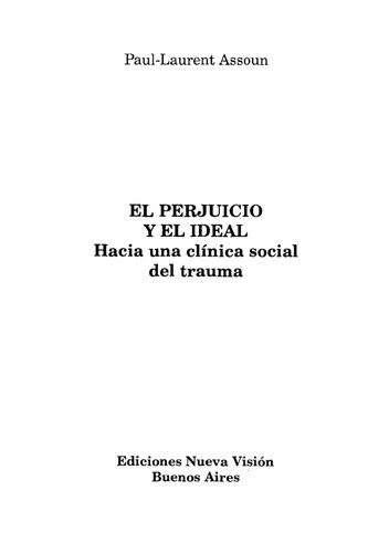 Perjuicio y El Ideal Hacia Una Clinica Social del