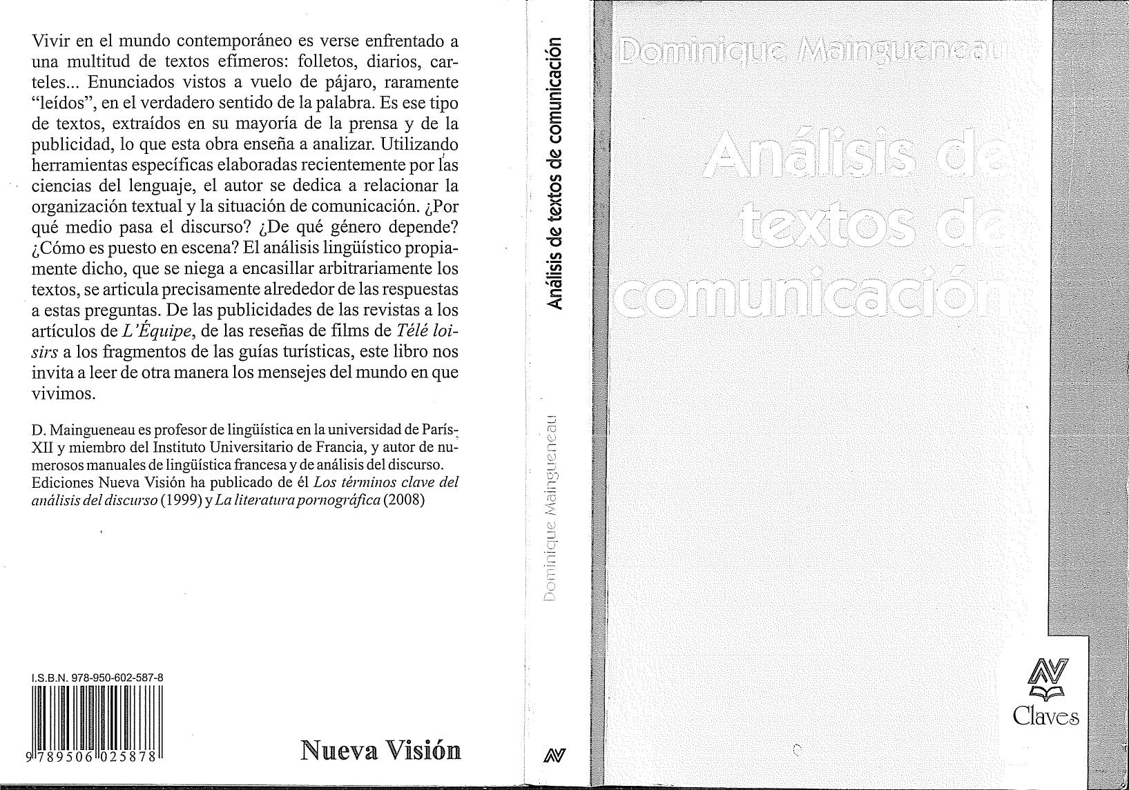 Análisis de textos de comunicación