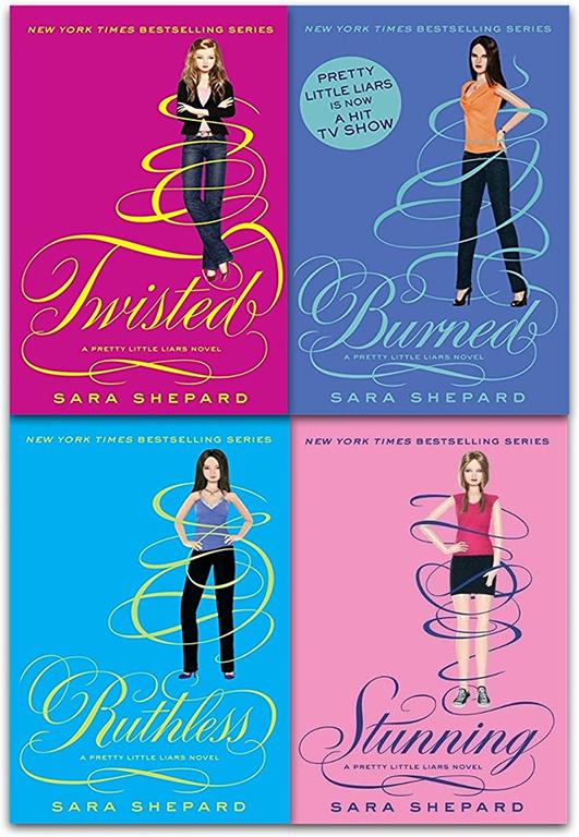 Pretty Little Liars Series 3 Collection Sara Shepard 4 Books Set (Twisted, Ruthless, Stunning, Burned)
