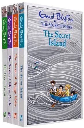 Enid Blyton The Secret Stories 4 Books Set The Secret Island, The Secret Forest