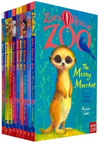 Zoe's Rescue Zoo Collection 9 Books Set by Amelia Cobb (Messy Merrkat, Scruffy Sea Otter, Sleepy Snowy Owl....)