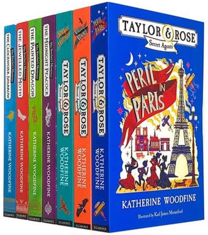 Katherine Woodfine 7 Books Set Taylor &amp; Rose Secret Agents, Sinclair&rsquo;s Mysteries