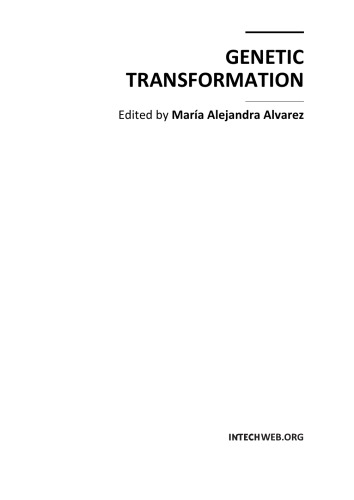 Genetic transformation / monograph.