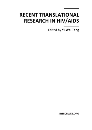 Recent Translational Research in HIV/AIDS