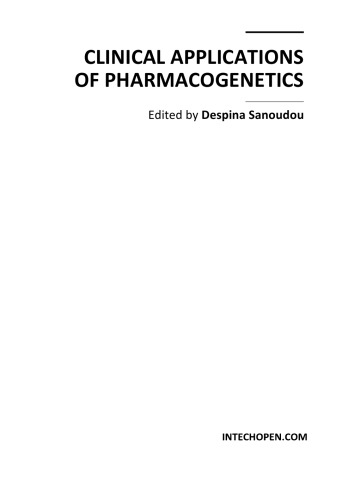 Beyond Pharmacogenetics