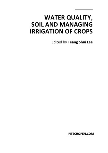 A Review of Subsurface Drip Irrigation and Its Management