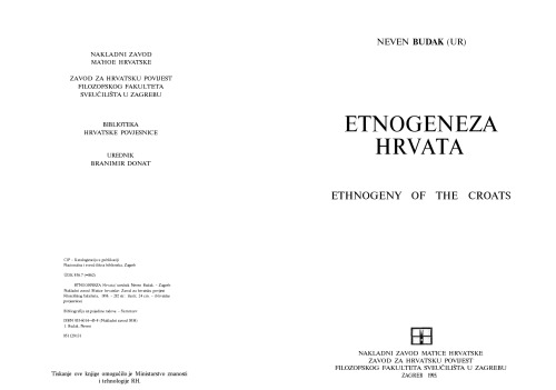 Etnogeneza Hrvata = Ethnogeny of the Croats