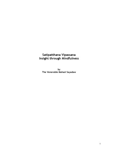 Satipatthana Vipassana