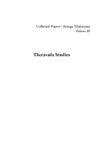 Theravada Studies