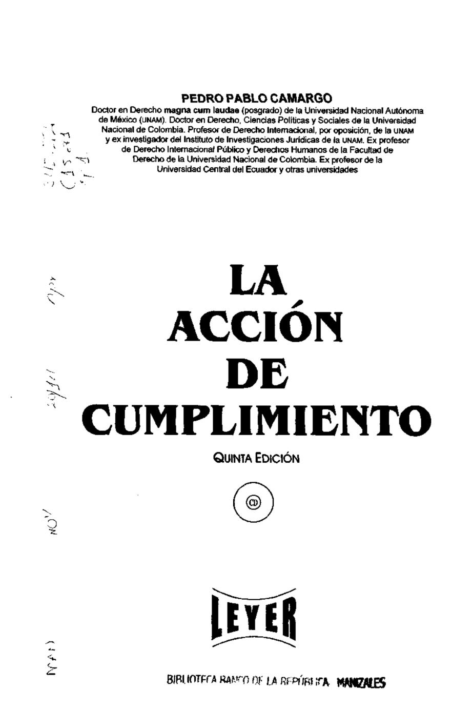 La acción de cumplimiento